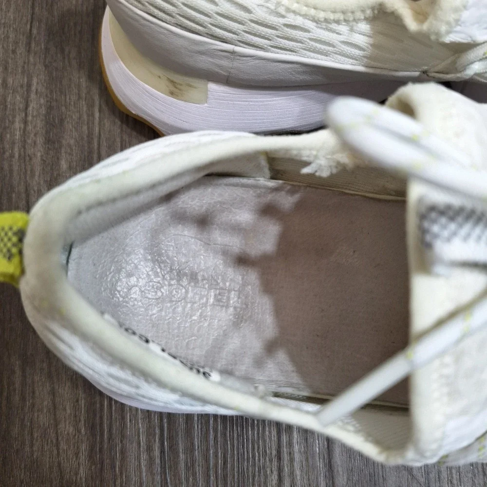Sorel Kinetic Impact Lace Womens 8.5 White Sea Salt Athletic Sneakers NL4694-100 - Picture 6 of 9